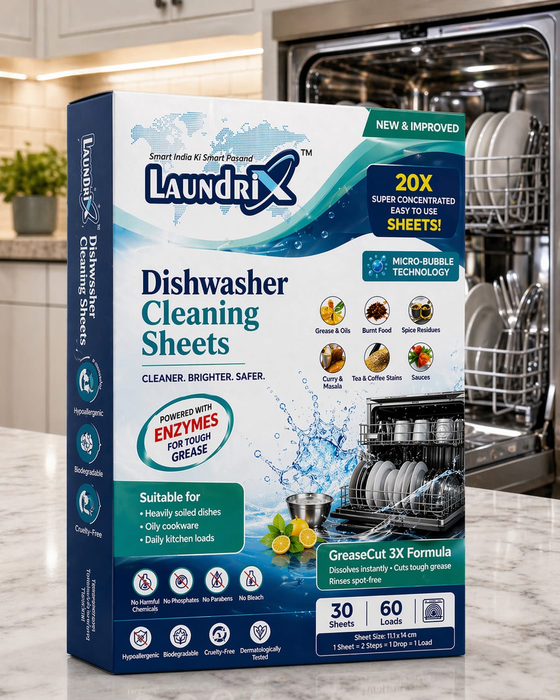 Dishwasher Cleaning Sheets